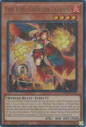 Fire King Courtier Ulcanix [MP25-EN262] Ultra Rare 1st Edition