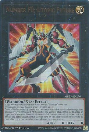 Number F0: Utopic Future [MP25-EN270] Ultra Rare 1st Edition