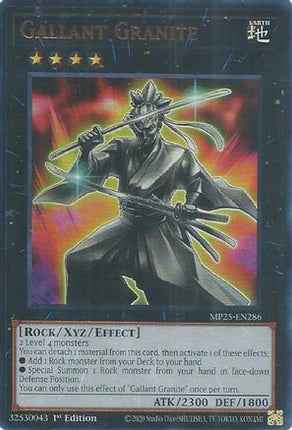 Gallant Granite [MP25-EN286] Ultra Rare 1st Edition