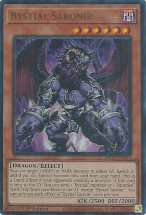 Bystial Saronir [MP25-EN293] Ultra Rare 1st Edition