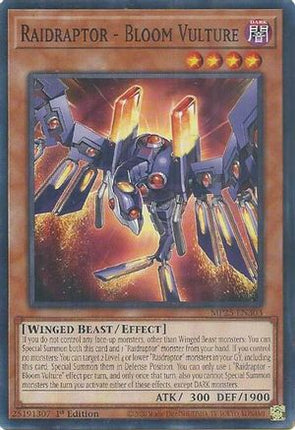 Raidraptor - Bloom Vulture [MP25-EN303] Common / Short Print 1st Edition