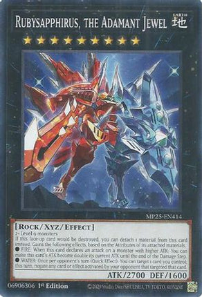 Rubysapphirus, the Adamant Jewel [MP25-EN414] Common / Short Print 1st Edition