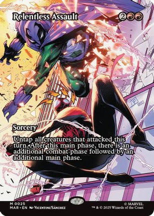 Relentless Assault (Borderless) [Marvel Eternal-Legal] Foil