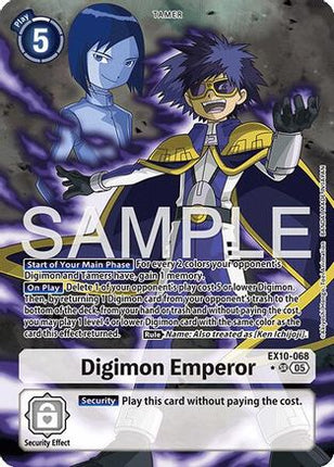 Digimon Emperor (Alternate Art) [EX10-068] [Sinister Order] Foil