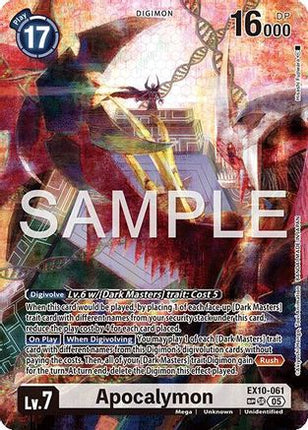 Apocalymon (SP) [EX10-061] [Sinister Order] Foil
