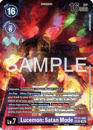 Lucemon: Satan Mode (SP) [EX10-060] [Sinister Order] Foil