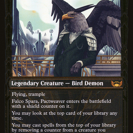 Falco Spara, Pactweaver (Showcase) [Streets of New Capenna] Gilded Foil