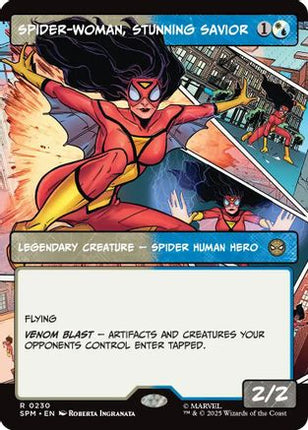 Spider-Woman, Stunning Savior (Borderless) [Marvel's Spider-Man] Foil