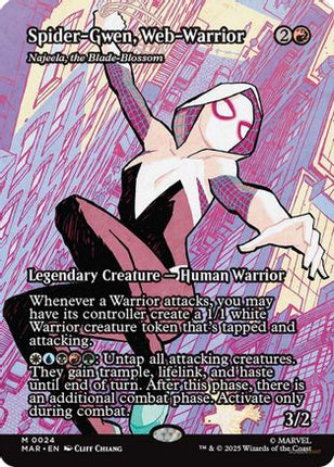Spider-Gwen, Web-Warrior - Najeela, the Blade-Blossom [Marvel Eternal-Legal] Foil