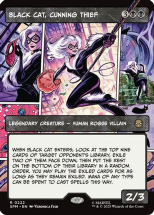 Black Cat, Cunning Thief (Borderless) [Marvel's Spider-Man] Foil