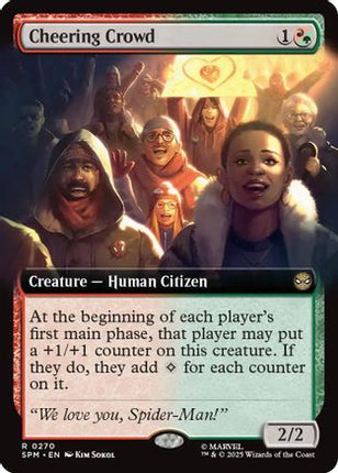 Cheering Crowd (Extended Art) [Marvel's Spider-Man] Foil