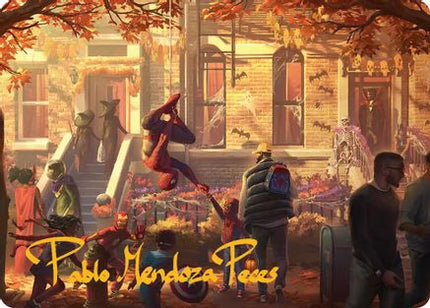 Friendly Neighborhood Art Card (Gold-Stamped Signature) [Art Series: Marvel's Spider-Man]