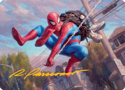 Spider-Man, Web-Slinger Art Card (Gold-Stamped Signature) [Art Series: Marvel's Spider-Man]