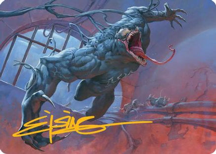 Venom, Evil Unleashed Art Card (Gold-Stamped Signature) [Art Series: Marvel's Spider-Man]
