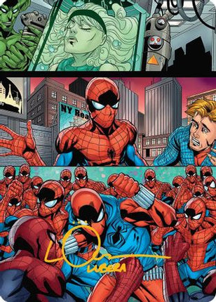 The Clone Saga Art Card (Gold-Stamped Signature) [Art Series: Marvel's Spider-Man]