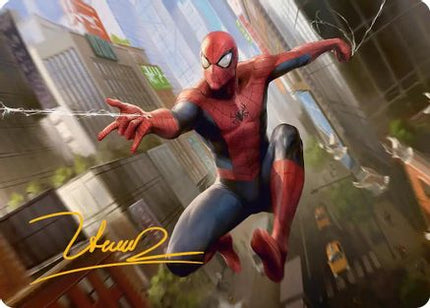 Amazing Spider-Man Art Card (24/54) (Gold-Stamped Signature) [Art Series: Marvel's Spider-Man]