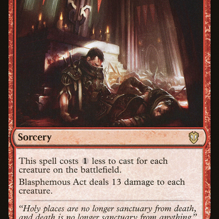 Blasphemous Act [Crimson Vow Commander]