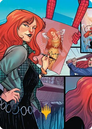 Mary Jane Watson Art Card (Gold-Stamped Planeswalker Symbol) [Art Series: Marvel's Spider-Man]