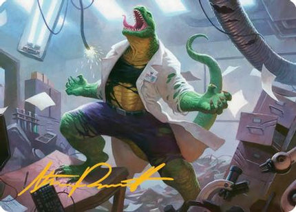 Lizard, Connors's Curse Art Card (Gold-Stamped Signature) [Art Series: Marvel's Spider-Man]