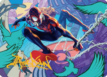 Spider-Man, Brooklyn Visionary Art Card (Gold-Stamped Signature) [Art Series: Marvel's Spider-Man]