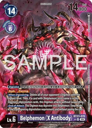 Belphemon (X Antibody) (Alternate Art) [BT23-070] [Hackers' Slumber] Foil