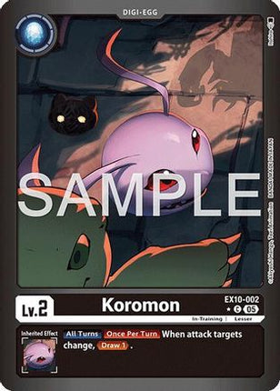 Koromon (Limited Foil) [EX10-002] [Sinister Order] Foil