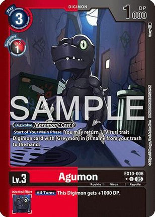 Agumon (Limited Foil) [EX10-006] [Sinister Order] Foil