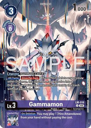 Gammamon (Sinister Order Legend Pack) [LM-016] [Exceed Apocalypse] Foil