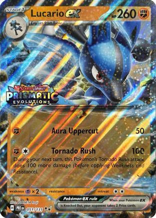 Lucario ex (Prismatic Evolutions Stamp) - 51/null [Miscellaneous Cards & Products] Holofoil