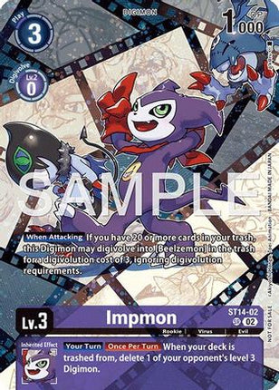 Impmon (Sinister Order Legend Pack) [ST14-02] [Starter Deck 14: Beelzemon Advanced Deck Set] Foil
