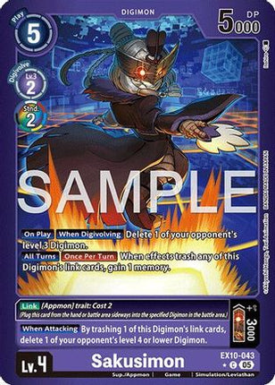 Sakusimon (Limited Foil) [EX10-043] [Sinister Order] Foil