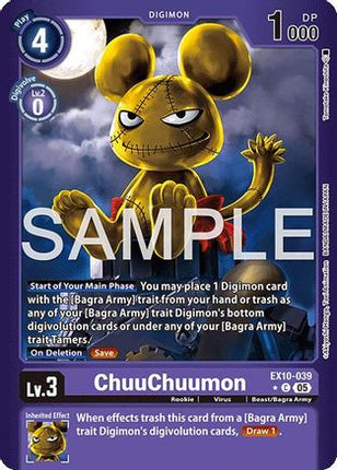 ChuuChuumon (Limited Foil) [EX10-039] [Sinister Order] Foil