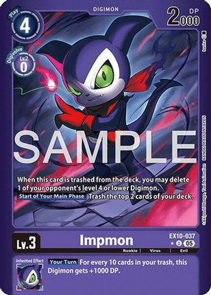 Impmon (Limited Foil) [EX10-037] [Sinister Order] Foil