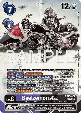Beelzemon ACE (Alternate Art) [EX10-074] [Sinister Order] Foil