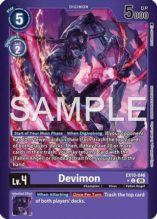Devimon (Limited Foil) [EX10-046] [Sinister Order] Foil