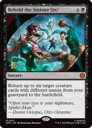 Behold the Sinister Six! [Prerelease Cards] Foil