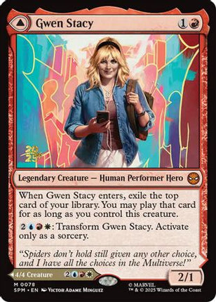 Gwen Stacy [Prerelease Cards] Foil