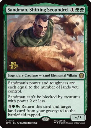 Sandman, Shifting Scoundrel [Prerelease Cards] Foil