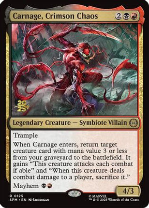 Carnage, Crimson Chaos [Prerelease Cards] Foil
