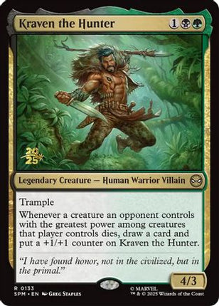 Kraven the Hunter [Prerelease Cards] Foil