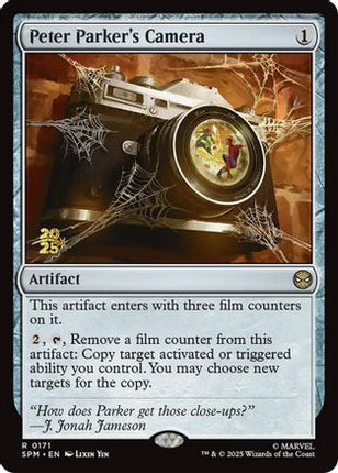 Peter Parker's Camera [Prerelease Cards] Foil