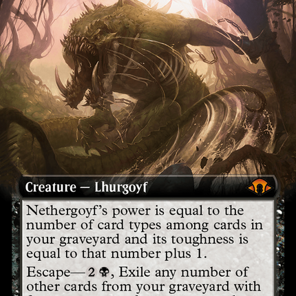 Nethergoyf (Extended Art) [Modern Horizons 3] Foil