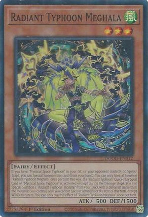 Radiant Typhoon Meghala [DOOD-EN012] Super Rare 1st Edition