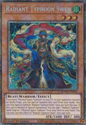 Radiant Typhoon Swen  [DOOD-EN014] Starlight Rare 1st Edition