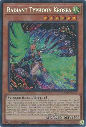 Radiant Typhoon Krosea [DOOD-EN015] Secret Rare 1st Edition