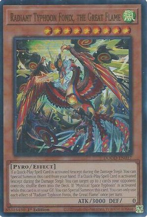 Radiant Typhoon Fonix, the Great Flame [DOOD-EN017] Ultra Rare 1st Edition