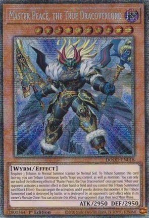 Master Peace, the True Dracoverlord  [DOOD-EN018] Starlight Rare 1st Edition