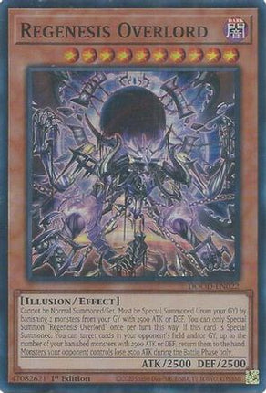 Regenesis Overlord [DOOD-EN022] Super Rare 1st Edition