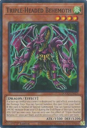 Triple-Headed Behemoth [DOOD-EN029] Common / Short Print 1st Edition
