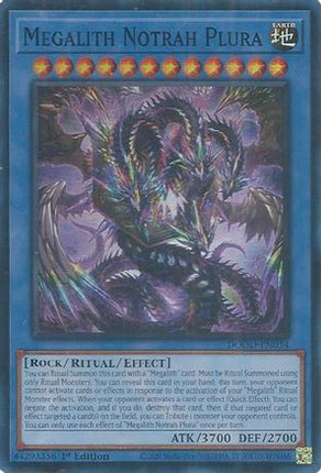 Megalith Notrah Plura [DOOD-EN034] Super Rare 1st Edition